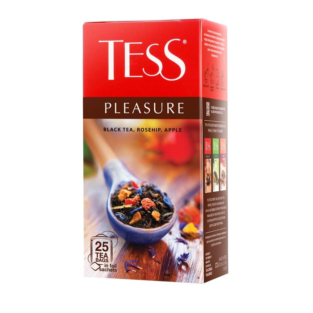 Amazon.com : Tess Pleasure Black Tea Lemon Sorghum Apple Pieces